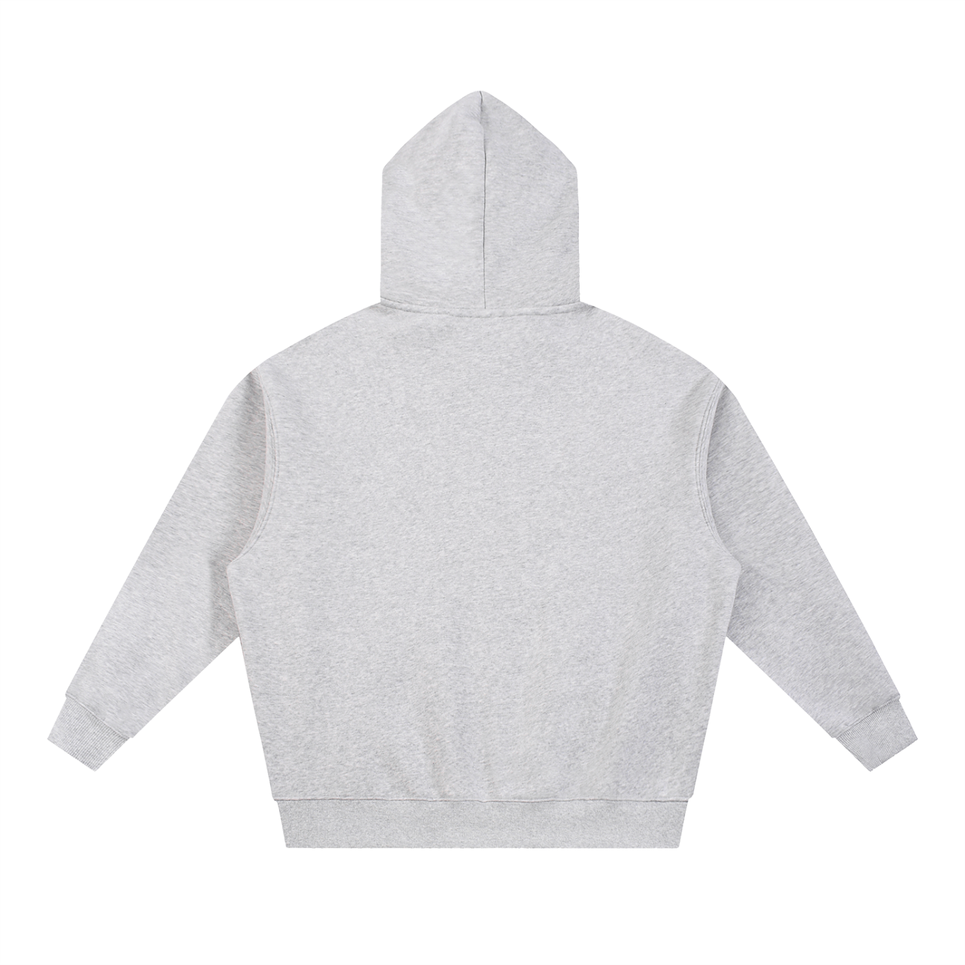 visual.sight Gray Oversized Boxy Fleece Hoodie